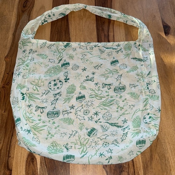 Free People Large Gauze Christmas Reusable Shopping Tote - Picture 1 of 3